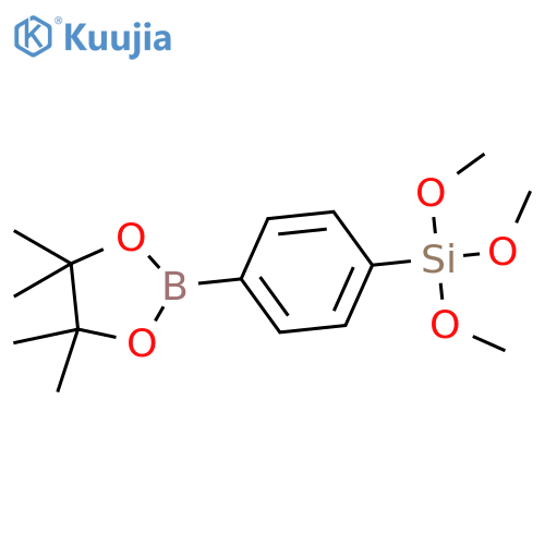1,3,2-Dioxaborolane, 4,4,5,5-tetramethyl-2-[4-(trimethoxysilyl)phenyl]- structure