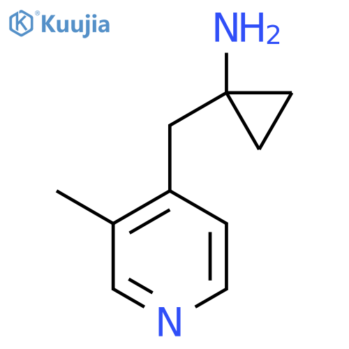 1-(3-methylpyridin-4-yl)methylcyclopropan-1-amine structure