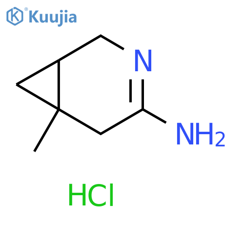 6-methyl-3-azabicyclo[4.1.0]hept-3-en-4-amine hydrochloride structure