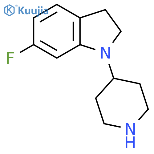 6-Fluoro-1-(piperidin-4-yl)indoline structure