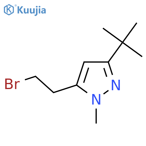5-(2-bromoethyl)-3-tert-butyl-1-methyl-1H-pyrazole structure