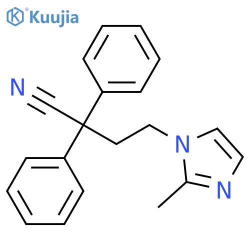 4-(2-Methyl-1H-imidazol-1-yl)-2,2-diphenylbutanenitrile structure