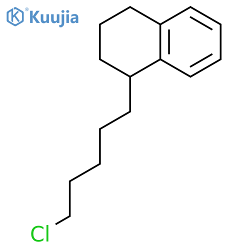 Naphthalene, 1-(5-chloropentyl)-1,2,3,4-tetrahydro- structure