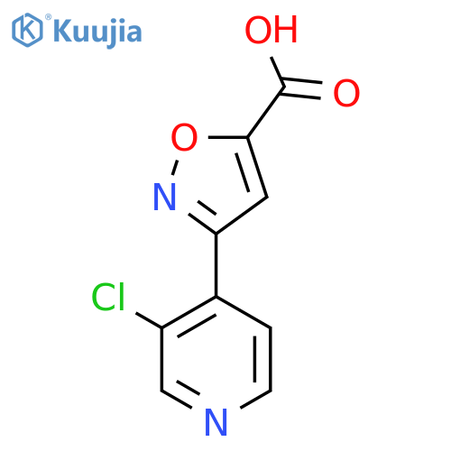 3-(3-Chloropyridin-4-yl)-1,2-oxazole-5-carboxylic acid structure