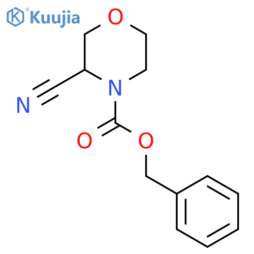 Benzyl 3-cyanomorpholine-4-carboxylate structure