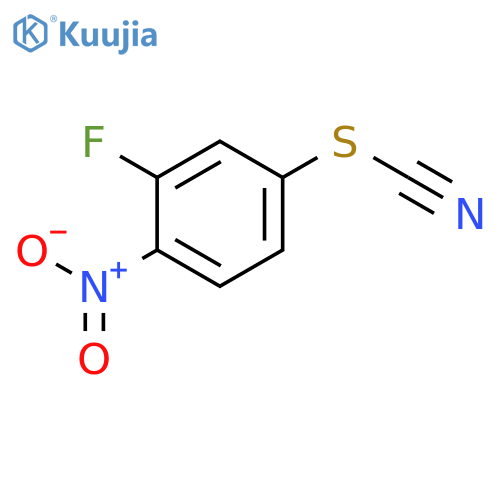 3-fluoro-4-nitrophenylthiocyanate structure