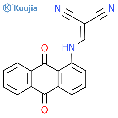 (((9,10-Dioxoanthryl)amino)methylene)methane-1,1-dicarbonitrile structure