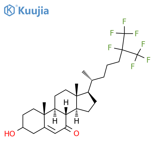25,26,26,26,27,27,27-heptafluoro-7-ketocholesterol structure