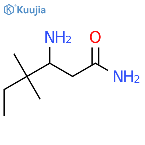 3-amino-4,4-dimethylhexanamide structure