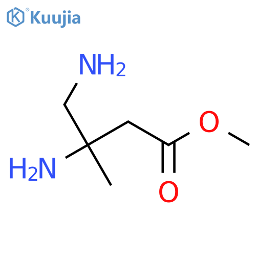 methyl 3,4-diamino-3-methylbutanoate structure