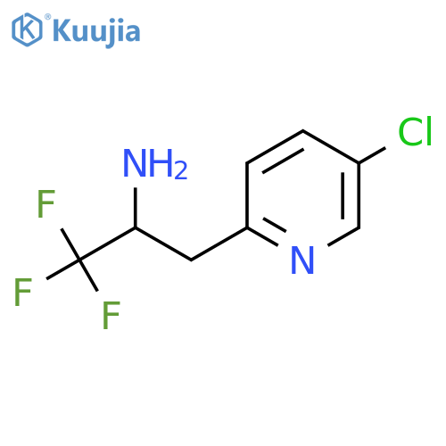 3-(5-chloropyridin-2-yl)-1,1,1-trifluoropropan-2-amine structure