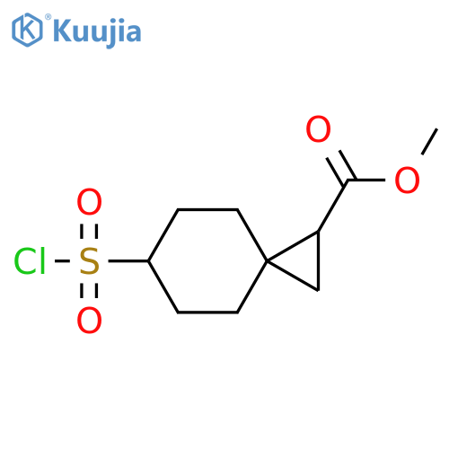 methyl 6-(chlorosulfonyl)spiro[2.5]octane-1-carboxylate structure