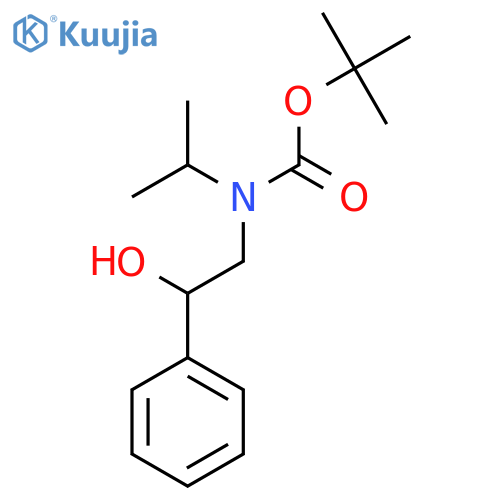 tert-butyl N-(2-hydroxy-2-phenylethyl)-N-(propan-2-yl)carbamate structure
