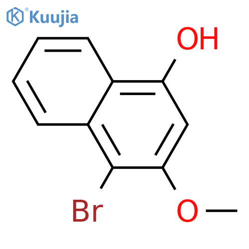 4-Bromo-3-methoxynaphthalen-1-ol structure