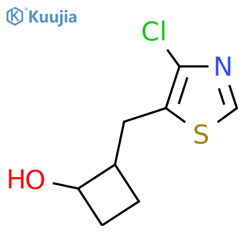 2-(4-chloro-1,3-thiazol-5-yl)methylcyclobutan-1-ol structure