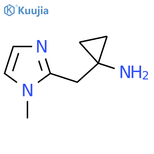 1-(1-methyl-1H-imidazol-2-yl)methylcyclopropan-1-amine structure