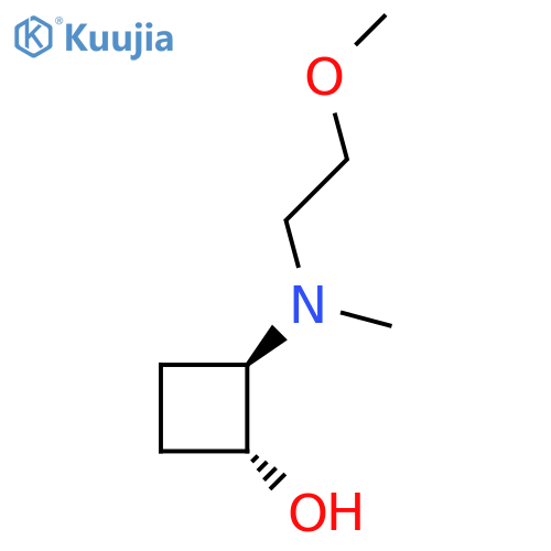 trans-2-[(2-Methoxyethyl)(methyl)amino]cyclobutan-1-ol structure