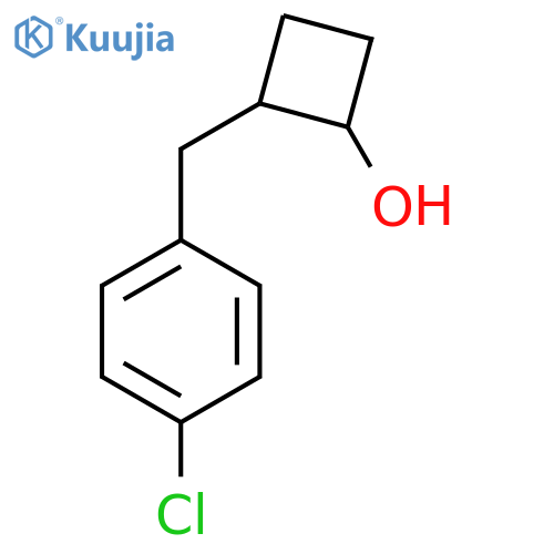 2-(4-chlorophenyl)methylcyclobutan-1-ol structure