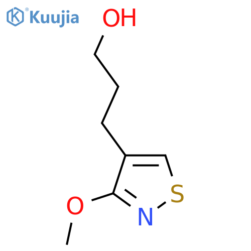 3-(3-Methoxy-1,2-thiazol-4-yl)propan-1-ol structure