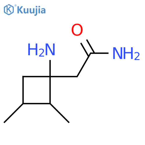 2-(1-amino-2,3-dimethylcyclobutyl)acetamide structure