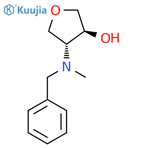 trans-4-benzyl(methyl)aminooxolan-3-ol structure