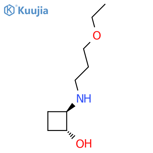 trans-2-(3-Ethoxypropyl)aminocyclobutan-1-ol structure