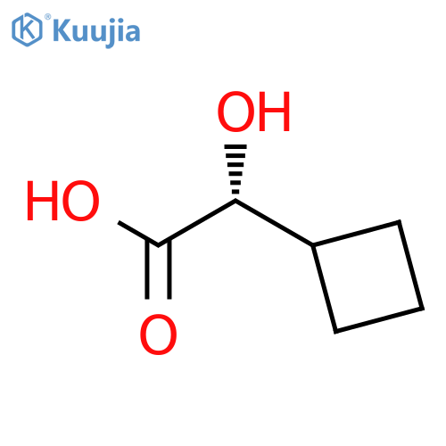 (2R)-2-cyclobutyl-2-hydroxyacetic acid structure