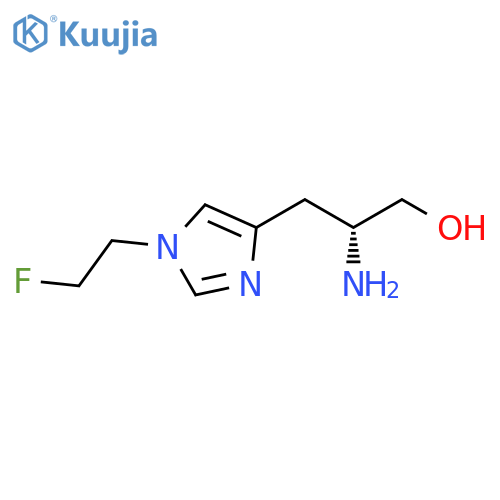 (2R)-2-amino-3-1-(2-fluoroethyl)-1H-imidazol-4-ylpropan-1-ol structure