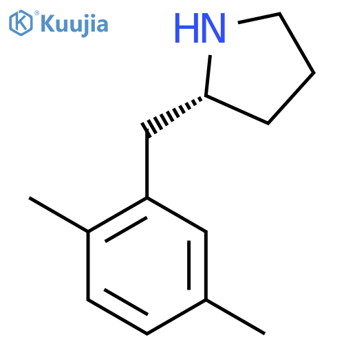 (2R)-2-(2,5-dimethylphenyl)methylpyrrolidine structure