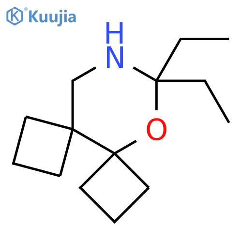 10,10-diethyl-9-oxa-11-azadispiro3.0.3^{5}.4^{4}dodecane structure