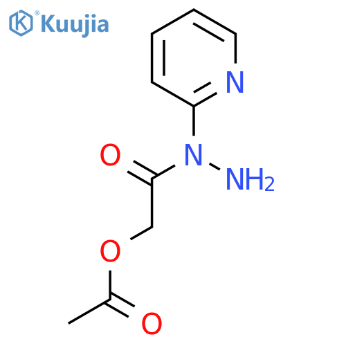 N-(pyridin-2-yl)hydrazinecarbonylmethyl acetate structure
