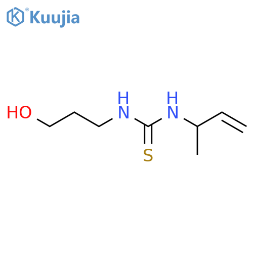 1-(but-3-en-2-yl)-3-(3-hydroxypropyl)thiourea structure