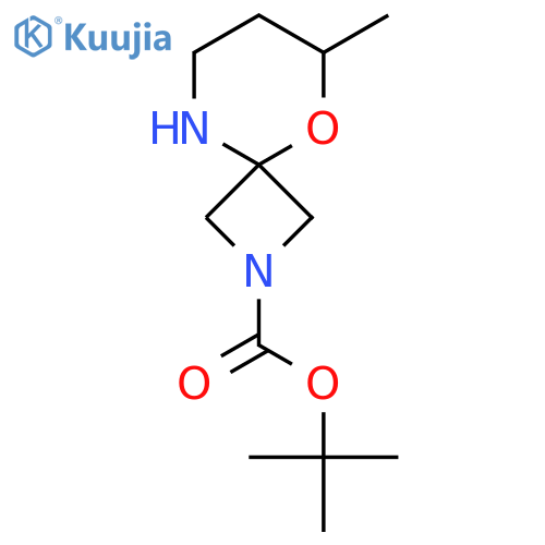 tert-butyl 6-methyl-5-oxa-2,9-diazaspiro3.5nonane-2-carboxylate structure