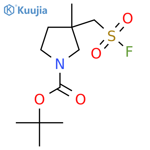 tert-butyl 3-(fluorosulfonyl)methyl-3-methylpyrrolidine-1-carboxylate structure