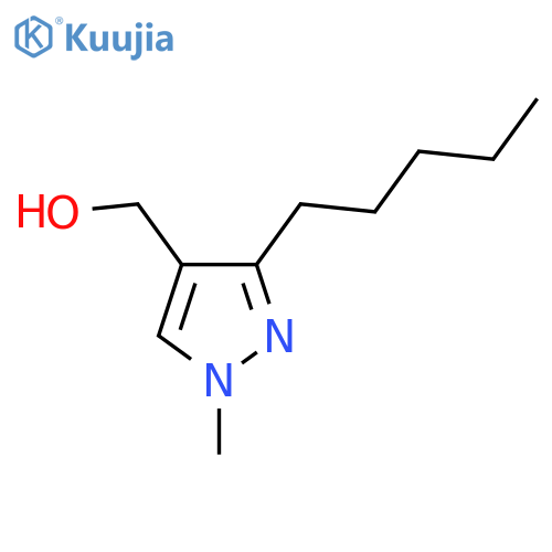 (1-methyl-3-pentyl-1H-pyrazol-4-yl)methanol structure
