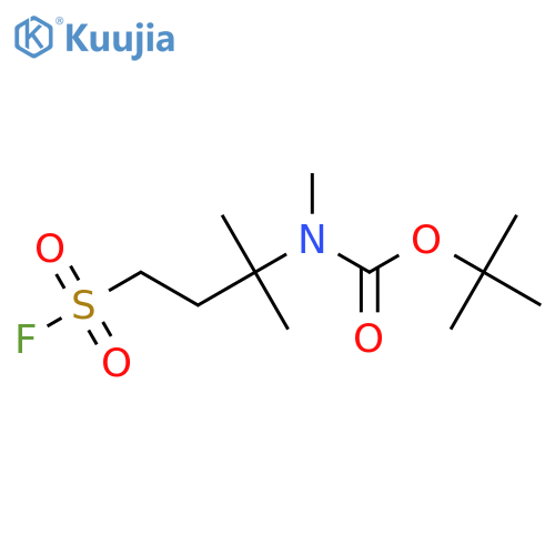 tert-butyl N-4-(fluorosulfonyl)-2-methylbutan-2-yl-N-methylcarbamate structure