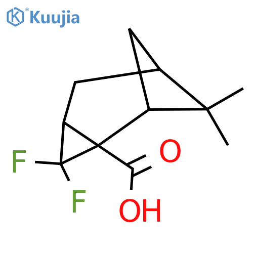 3,3-difluoro-7,7-dimethyltricyclo4.1.1.0,2,4octane-2-carboxylic acid structure