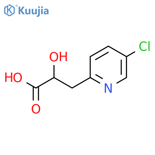 3-(5-chloropyridin-2-yl)-2-hydroxypropanoic acid structure