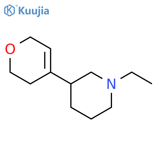 3-(3,6-dihydro-2H-pyran-4-yl)-1-ethylpiperidine structure