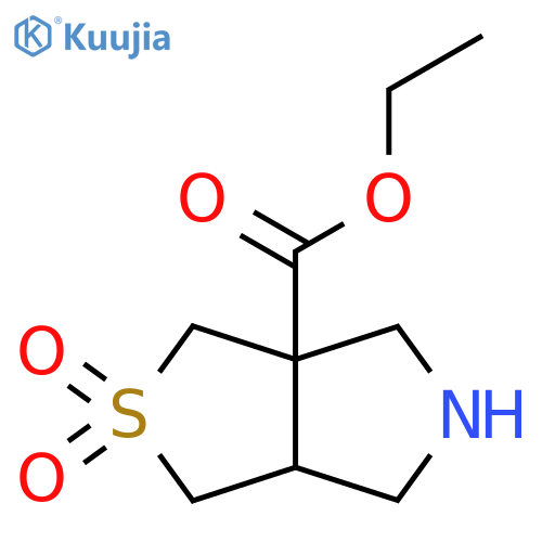 ethyl 2,2-dioxo-hexahydro-1H-2lambda6-thieno3,4-cpyrrole-3a-carboxylate structure