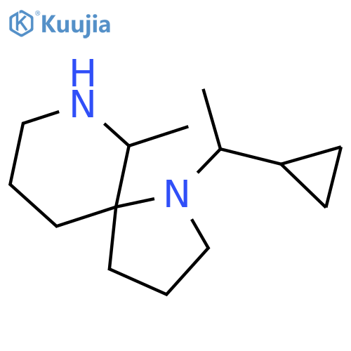 1-(1-cyclopropylethyl)-6-methyl-1,7-diazaspiro4.5decane structure