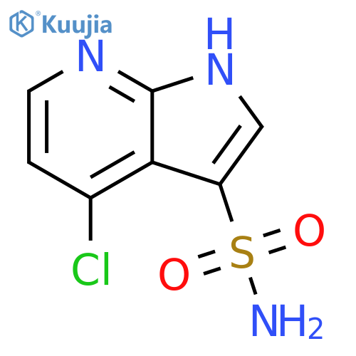 1H-Pyrrolo[2,3-b]pyridine-3-sulfonamide, 4-chloro- structure