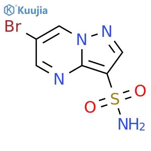 Pyrazolo[1,5-a]pyrimidine-3-sulfonamide, 6-bromo- structure