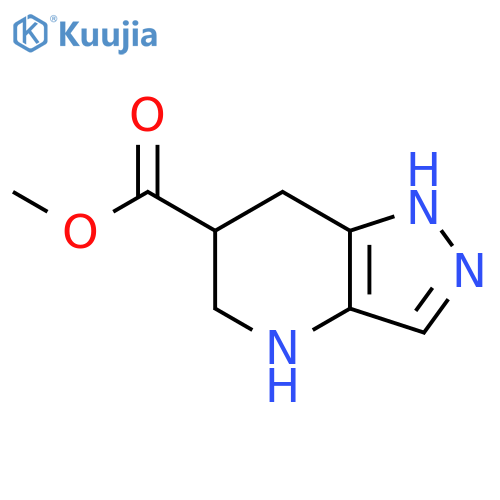 methyl 1H,4H,5H,6H,7H-pyrazolo[4,3-b]pyridine-6-carboxylate structure