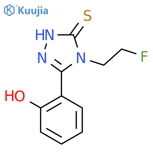 2-4-(2-fluoroethyl)-5-sulfanyl-4H-1,2,4-triazol-3-ylphenol structure