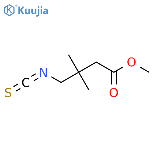 methyl 4-isothiocyanato-3,3-dimethylbutanoate structure