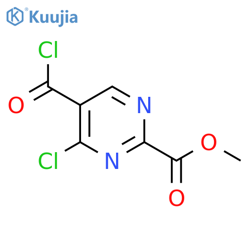 methyl 5-(carboxy)-4-chloropyrimidine-2-carboxylate structure