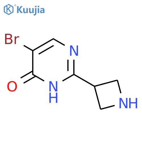 2-(azetidin-3-yl)-5-bromopyrimidin-4-ol structure