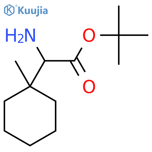 Tert-butyl 2-amino-2-(1-methylcyclohexyl)acetate structure