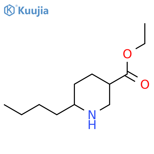 ethyl 6-butylpiperidine-3-carboxylate structure